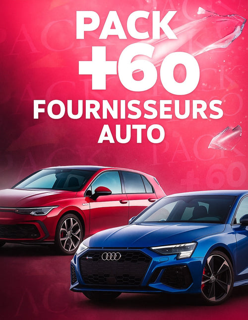 Pack +60 fournisseurs auto